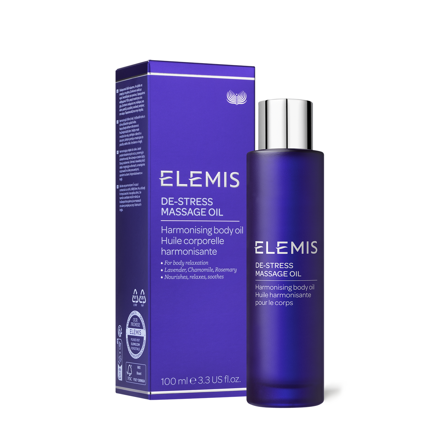 ELEMIS De-Stress Massage Oil 100ml