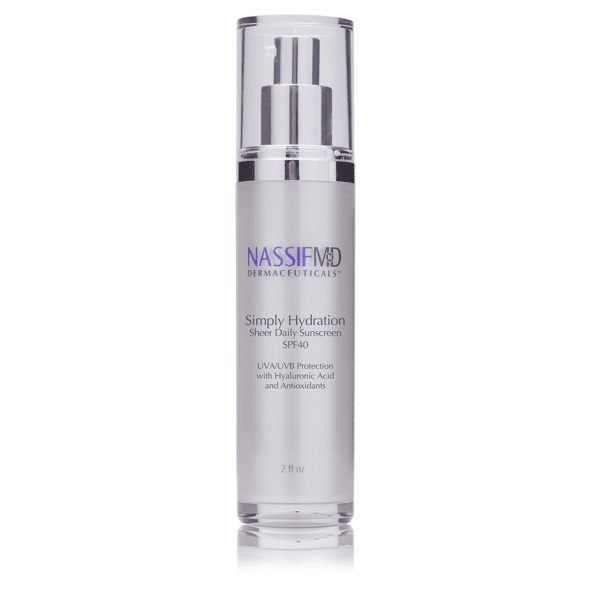 NassifMD Simply Hydration Sheer Daily Sunscreen SPF 40 - 2oz